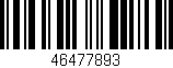 Código de barras (EAN, GTIN, SKU, ISBN): '46477893'