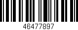 Código de barras (EAN, GTIN, SKU, ISBN): '46477897'