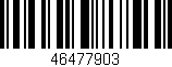 Código de barras (EAN, GTIN, SKU, ISBN): '46477903'