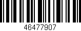 Código de barras (EAN, GTIN, SKU, ISBN): '46477907'