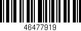 Código de barras (EAN, GTIN, SKU, ISBN): '46477919'