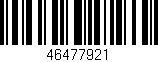 Código de barras (EAN, GTIN, SKU, ISBN): '46477921'