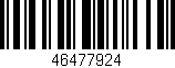 Código de barras (EAN, GTIN, SKU, ISBN): '46477924'
