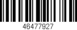 Código de barras (EAN, GTIN, SKU, ISBN): '46477927'