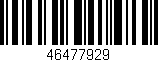 Código de barras (EAN, GTIN, SKU, ISBN): '46477929'