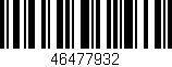 Código de barras (EAN, GTIN, SKU, ISBN): '46477932'