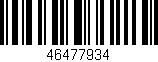 Código de barras (EAN, GTIN, SKU, ISBN): '46477934'