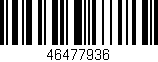 Código de barras (EAN, GTIN, SKU, ISBN): '46477936'