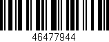 Código de barras (EAN, GTIN, SKU, ISBN): '46477944'