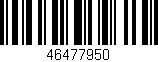 Código de barras (EAN, GTIN, SKU, ISBN): '46477950'