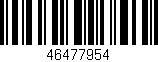 Código de barras (EAN, GTIN, SKU, ISBN): '46477954'