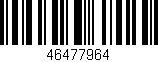 Código de barras (EAN, GTIN, SKU, ISBN): '46477964'