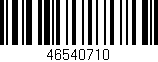 Código de barras (EAN, GTIN, SKU, ISBN): '46540710'
