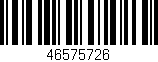 Código de barras (EAN, GTIN, SKU, ISBN): '46575726'