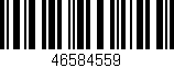 Código de barras (EAN, GTIN, SKU, ISBN): '46584559'