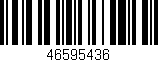 Código de barras (EAN, GTIN, SKU, ISBN): '46595436'