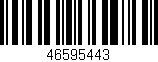 Código de barras (EAN, GTIN, SKU, ISBN): '46595443'