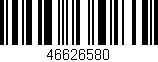 Código de barras (EAN, GTIN, SKU, ISBN): '46626580'