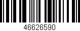 Código de barras (EAN, GTIN, SKU, ISBN): '46626590'