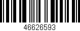 Código de barras (EAN, GTIN, SKU, ISBN): '46626593'