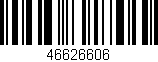 Código de barras (EAN, GTIN, SKU, ISBN): '46626606'