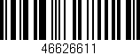 Código de barras (EAN, GTIN, SKU, ISBN): '46626611'