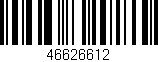 Código de barras (EAN, GTIN, SKU, ISBN): '46626612'