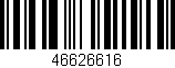 Código de barras (EAN, GTIN, SKU, ISBN): '46626616'