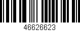 Código de barras (EAN, GTIN, SKU, ISBN): '46626623'