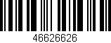 Código de barras (EAN, GTIN, SKU, ISBN): '46626626'