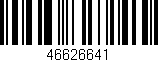 Código de barras (EAN, GTIN, SKU, ISBN): '46626641'