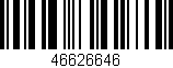 Código de barras (EAN, GTIN, SKU, ISBN): '46626646'
