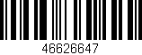 Código de barras (EAN, GTIN, SKU, ISBN): '46626647'
