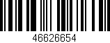 Código de barras (EAN, GTIN, SKU, ISBN): '46626654'