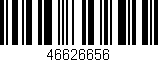 Código de barras (EAN, GTIN, SKU, ISBN): '46626656'