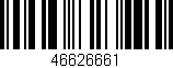 Código de barras (EAN, GTIN, SKU, ISBN): '46626661'