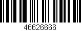 Código de barras (EAN, GTIN, SKU, ISBN): '46626666'