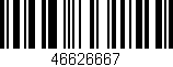Código de barras (EAN, GTIN, SKU, ISBN): '46626667'