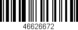 Código de barras (EAN, GTIN, SKU, ISBN): '46626672'