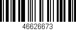 Código de barras (EAN, GTIN, SKU, ISBN): '46626673'