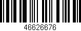 Código de barras (EAN, GTIN, SKU, ISBN): '46626676'