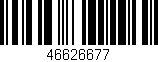 Código de barras (EAN, GTIN, SKU, ISBN): '46626677'