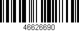Código de barras (EAN, GTIN, SKU, ISBN): '46626690'