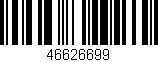Código de barras (EAN, GTIN, SKU, ISBN): '46626699'