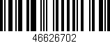 Código de barras (EAN, GTIN, SKU, ISBN): '46626702'