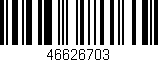 Código de barras (EAN, GTIN, SKU, ISBN): '46626703'