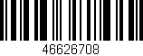 Código de barras (EAN, GTIN, SKU, ISBN): '46626708'