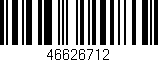 Código de barras (EAN, GTIN, SKU, ISBN): '46626712'