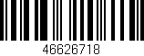 Código de barras (EAN, GTIN, SKU, ISBN): '46626718'