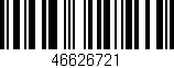 Código de barras (EAN, GTIN, SKU, ISBN): '46626721'